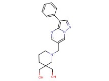 {1-[(3-phenylpyrazolo[1,5-a]pyrimidin-6-yl)methyl]piperidine-3,3-diyl}dimethanol