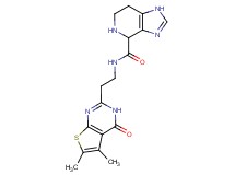 N-[2-(5,6-dimethyl-4-oxo-3,4-dihydrothieno[2,3-d]pyrimidin-2-yl)ethyl]-4,5,6,7-tetrahydro-1H-imidazo[4,5-c]pyridine-4-carboxamide dihydrochloride