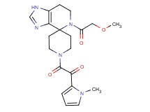 2-[5-(methoxyacetyl)-1,5,6,7-tetrahydro-1'H-spiro[imidazo[4,5-c]pyridine-4,4'-piperidin]-1'-yl]-1-(1-methyl-1H-pyrrol-2-yl)-2-oxoethanone