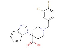 4-(1H-benzimidazol-1-yl)-1-(3,4-difluorobenzyl)piperidine-4-carboxylic acid