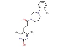 4,6-dimethyl-5-{3-[4-(2-methylphenyl)-1,4-diazepan-1-yl]-3-oxopropyl}-2-pyrimidinol