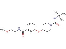 N-(tert-butyl)-4-(3-{[(2-methoxyethyl)amino]carbonyl}phenoxy)piperidine-1-carboxamide
