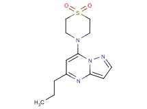 7-(1,1-dioxidothiomorpholin-4-yl)-5-propylpyrazolo[1,5-a]pyrimidine