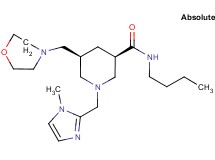 (3R,5S)-N-butyl-1-[(1-methyl-1H-imidazol-2-yl)methyl]-5-(4-morpholinylmethyl)-3-piperidinecarboxamide