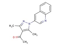 1-(3,5-dimethyl-1-quinolin-3-yl-1H-pyrazol-4-yl)ethanone