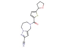 5-{[5-(tetrahydrofuran-2-yl)-2-thienyl]carbonyl}-5,6,7,8-tetrahydro-4H-pyrazolo[1,5-a][1,4]diazepine-2-carbonitrile