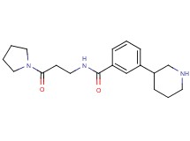 N-(3-oxo-3-pyrrolidin-1-ylpropyl)-3-piperidin-3-ylbenzamide