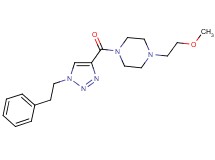 1-(2-methoxyethyl)-4-{[1-(2-phenylethyl)-1H-1,2,3-triazol-4-yl]carbonyl}piperazine