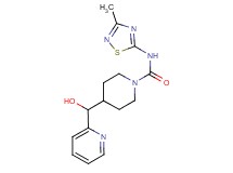 4-[hydroxy(pyridin-2-yl)methyl]-N-(3-methyl-1,2,4-thiadiazol-5-yl)piperidine-1-carboxamide