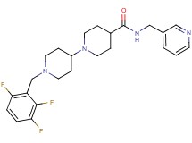 N-(3-pyridinylmethyl)-1'-(2,3,6-trifluorobenzyl)-1,4'-bipiperidine-4-carboxamide