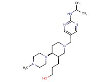 3-[(3R*,4S*)-1-{[2-(isopropylamino)pyrimidin-5-yl]methyl}-4-(4-methylpiperazin-1-yl)piperidin-3-yl]propan-1-ol