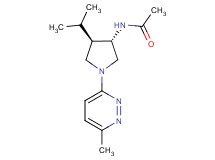 N-[(3S*,4R*)-4-isopropyl-1-(6-methyl-3-pyridazinyl)-3-pyrrolidinyl]acetamide