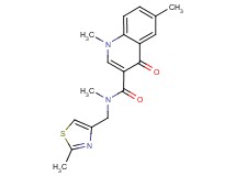 N,1,6-trimethyl-N-[(2-methyl-1,3-thiazol-4-yl)methyl]-4-oxo-1,4-dihydroquinoline-3-carboxamide