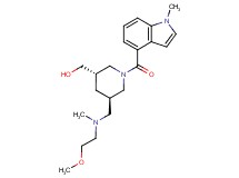 {(3S*,5R*)-5-{[(2-methoxyethyl)(methyl)amino]methyl}-1-[(1-methyl-1H-indol-4-yl)carbonyl]piperidin-3-yl}methanol