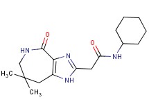 N-cyclohexyl-2-(7,7-dimethyl-4-oxo-1,4,5,6,7,8-hexahydroimidazo[4,5-c]azepin-2-yl)acetamide