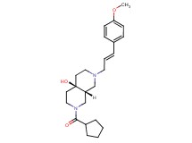 (4aR*,8aR*)-2-(cyclopentylcarbonyl)-7-[(2E)-3-(4-methoxyphenyl)prop-2-en-1-yl]octahydro-2,7-naphthyridin-4a(2H)-ol