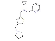 N-(pyridin-2-ylmethyl)-N-{[4-(pyrrolidin-1-ylmethyl)-2-thienyl]methyl}cyclopropanamine
