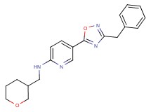 5-(3-benzyl-1,2,4-oxadiazol-5-yl)-N-(tetrahydro-2H-pyran-3-ylmethyl)-2-pyridinamine