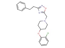4-(2-chlorophenoxy)-1-{[3-(2-phenylethyl)-1,2,4-oxadiazol-5-yl]methyl}piperidine