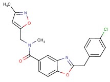2-(4-chlorobenzyl)-N-methyl-N-[(3-methyl-5-isoxazolyl)methyl]-1,3-benzoxazole-5-carboxamide