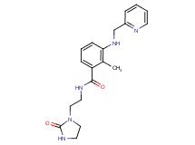 2-methyl-N-[2-(2-oxoimidazolidin-1-yl)ethyl]-3-[(pyridin-2-ylmethyl)amino]benzamide