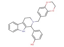 3-[2-(2,3-dihydro-1,4-benzodioxin-6-ylmethyl)-2,3,4,9-tetrahydro-1H-beta-carbolin-1-yl]phenol