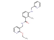 N-[(2-ethoxypyridin-3-yl)methyl]-2-methyl-3-[(pyridin-2-ylmethyl)amino]benzamide