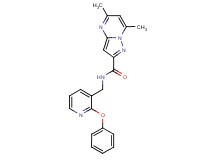 5,7-dimethyl-N-[(2-phenoxypyridin-3-yl)methyl]pyrazolo[1,5-a]pyrimidine-2-carboxamide