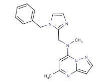 N-[(1-benzyl-1H-imidazol-2-yl)methyl]-N,5-dimethylpyrazolo[1,5-a]pyrimidin-7-amine