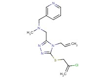({4-allyl-5-[(2-chloro-2-propen-1-yl)thio]-4H-1,2,4-triazol-3-yl}methyl)methyl(3-pyridinylmethyl)amine