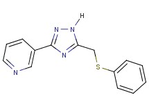3-{5-[(phenylthio)methyl]-1H-1,2,4-triazol-3-yl}pyridine