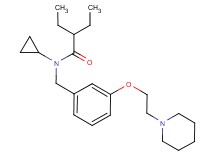 N-cyclopropyl-2-ethyl-N-{3-[2-(1-piperidinyl)ethoxy]benzyl}butanamide