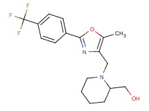 [1-({5-methyl-2-[4-(trifluoromethyl)phenyl]-1,3-oxazol-4-yl}methyl)-2-piperidinyl]methanol
