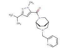 (1S*,5R*)-6-[(3-isopropyl-1-methyl-1H-pyrazol-5-yl)carbonyl]-3-(2-pyridinylmethyl)-3,6-diazabicyclo[3.2.2]nonane