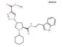 methyl 1-[(3R,5S)-1-cyclohexyl-5-({[2-(1H-indol-3-yl)ethyl]amino}carbonyl)-3-pyrrolidinyl]-1H-1,2,3-triazole-4-carboxylate