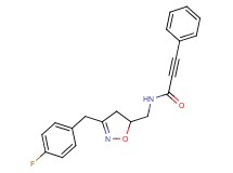 N-{[3-(4-fluorobenzyl)-4,5-dihydro-5-isoxazolyl]methyl}-3-phenyl-2-propynamide
