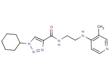 1-cyclohexyl-N-{2-[(3-methyl-4-pyridinyl)amino]ethyl}-1H-1,2,3-triazole-4-carboxamide