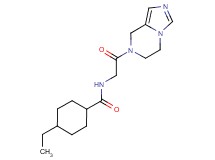 N-[2-(5,6-dihydroimidazo[1,5-a]pyrazin-7(8H)-yl)-2-oxoethyl]-4-ethylcyclohexanecarboxamide