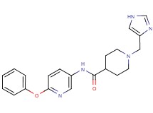 1-(1H-imidazol-4-ylmethyl)-N-(6-phenoxypyridin-3-yl)piperidine-4-carboxamide