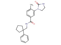 4-methyl-3-(2-oxo-1-imidazolidinyl)-N-[(1-phenylcyclopentyl)methyl]benzamide
