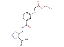ethyl {[3-({[(4-isopropyl-1,2,3-thiadiazol-5-yl)methyl]amino}carbonyl)phenyl]amino}acetate
