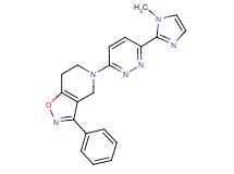 5-[6-(1-methyl-1H-imidazol-2-yl)pyridazin-3-yl]-3-phenyl-4,5,6,7-tetrahydroisoxazolo[4,5-c]pyridine
