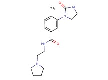4-methyl-3-(2-oxo-1-imidazolidinyl)-N-[2-(1-pyrrolidinyl)ethyl]benzamide