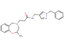 N-[(1-benzyl-1H-pyrazol-4-yl)methyl]-3-(2-methyl-2,3-dihydro-1,4-benzoxazepin-4(5H)-yl)propanamide