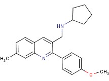 N-{[2-(4-methoxyphenyl)-7-methyl-3-quinolinyl]methyl}cyclopentanamine