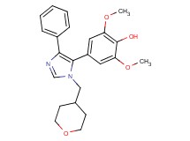 2,6-dimethoxy-4-[4-phenyl-1-(tetrahydro-2H-pyran-4-ylmethyl)-1H-imidazol-5-yl]phenol