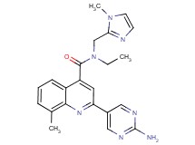 2-(2-aminopyrimidin-5-yl)-N-ethyl-8-methyl-N-[(1-methyl-1H-imidazol-2-yl)methyl]quinoline-4-carboxamide
