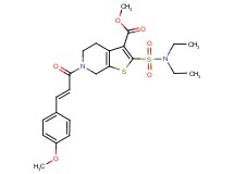 methyl 2-[(diethylamino)sulfonyl]-6-[(2E)-3-(4-methoxyphenyl)-2-propenoyl]-4,5,6,7-tetrahydrothieno[2,3-c]pyridine-3-carboxylate