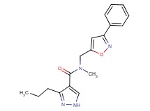 N-methyl-N-[(3-phenyl-5-isoxazolyl)methyl]-3-propyl-1H-pyrazole-4-carboxamide