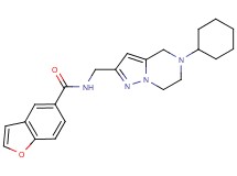 N-[(5-cyclohexyl-4,5,6,7-tetrahydropyrazolo[1,5-a]pyrazin-2-yl)methyl]-1-benzofuran-5-carboxamide
